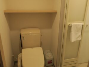 天然温泉間門の湯 ホテルドーミーインPREMIUM下関 ダブルルーム お手洗い
