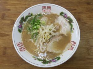 ラーメン 下関 竹兆ラーメンにて