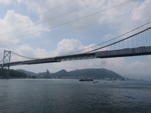 下関 関門大橋 関門トンネル人道入口付近から撮影