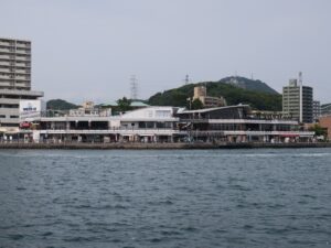 カモンワーフ 下関市立しものせき水族館 海響館から撮影