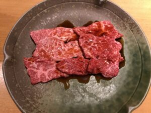 和牛ロース ザ・グランドスパ南大門にて