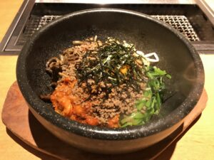 石焼ビビンバ ザ・グランドスパ南大門にて