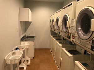 新習志野駅前 天然温泉 湯~ねる コインランドリーと流し台