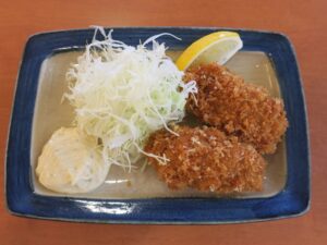 カキフライ まつり湯にて