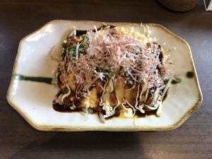 秋のとんぺい焼き つくば温泉 喜楽里別邸にて