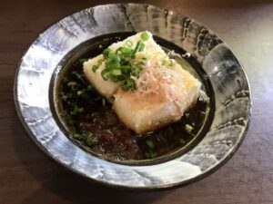 揚げ出し豆腐 つくば温泉 喜楽里別邸にて