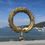 小豆島 土庄港 海がきれいですね