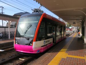 伊予鉄道 市内線 モハ5000形 道後温泉駅にて撮影