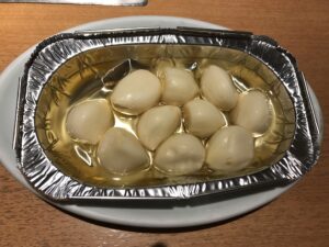 ニンニクのオイル焼き ザ・グランドスパ南大門にて