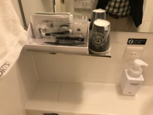 アパホテル 上野駅前 スタンダードルーム アメニティ類