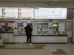 JR関西本線 津駅 東口 近鉄線切符売り場