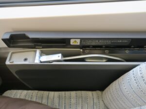 近畿日本鉄道 80000系 特急ひのとり レギュラーシート ひじ掛けテーブル