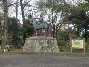 津城跡 藤堂高虎公の銅像