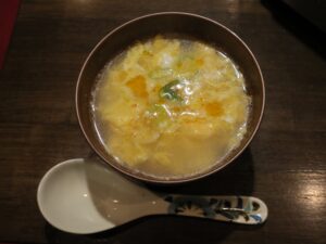 津 松阪牛ホルモン 月や 玉子スープ