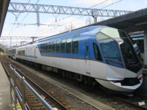 近畿日本鉄道 50000系 特急しまかぜ 編成ほぼ全体 賢島駅で撮影