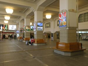 近鉄鳥羽線 宇治山田駅 駅舎内全体