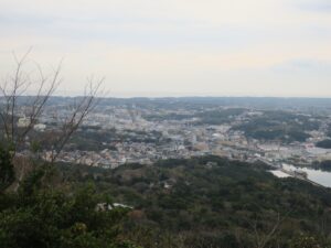 志摩 横山展望台 磯部・市街地方向の景色