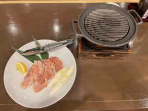 比内地鶏鉄板焼き スーパー健康ランド 華のゆにて