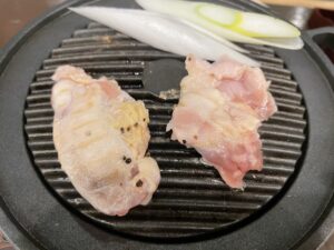 比内地鶏鉄板焼き スーパー健康ランド 華のゆにて