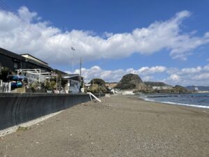 JR太海駅周辺 太海海水浴場 民宿街