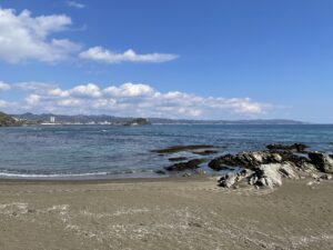 JR太海駅周辺 太海海水浴場 砂浜