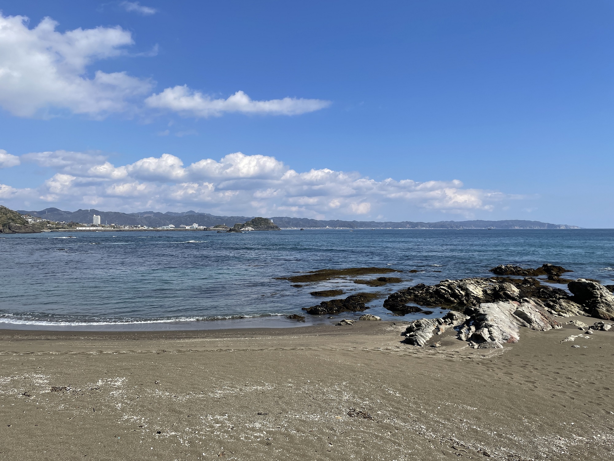 JR太海駅周辺 太海海水浴場 砂浜