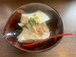 おぼろ豆腐 つくば温泉 喜楽里別邸にて