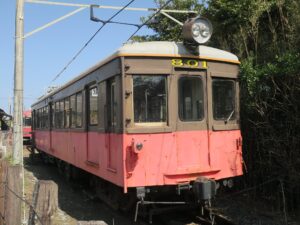 銚子電鉄 デハ800形 外川駅にて