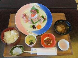 お刺身定食 犬吠埼観光ホテルにて
