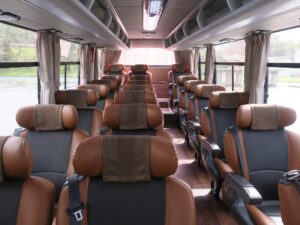 那覇バス 定期観光バス 車内
