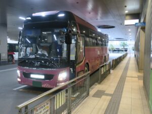 那覇バス 定期観光バス 那覇バスターミナルで撮影