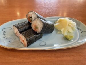 ネギトロ巻き 浅草ROX まつり湯にて