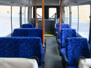 草津温泉 町内巡回バス シート 草津温泉バスターミナルで撮影