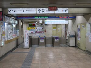 長野電鉄線 権堂駅 改札口