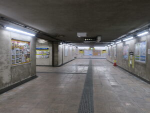 長野電鉄線 権堂駅 地下横断歩道