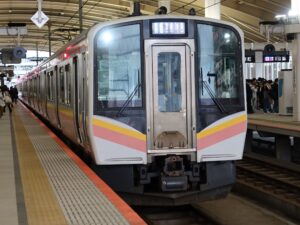 JR白新線 E129系 前面 新潟駅にて
