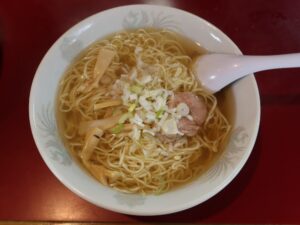 ラーメン 新潟 古町 蓬来軒にて
