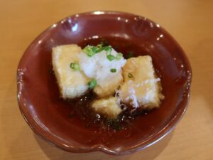 揚げ出し豆腐 幕張温泉 湯楽の里にて