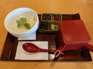 出汁茶漬け 幕張温泉 湯楽の里にて