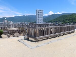 甲府城跡 舞鶴城公園 天守台の上