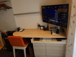 城のホテル甲府 シングルルーム デスク