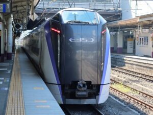 JR中央東線 E353系 特急かいじ 前面 甲府駅にて