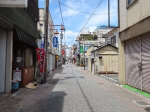 山梨県 甲府市 かすがも~るの隣の通り 歓楽街になっています