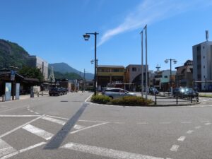 JR中央東線 大月駅 駅前ロータリー