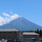 富士急行線 富士山駅 （旧：富士吉田駅） から見える富士山