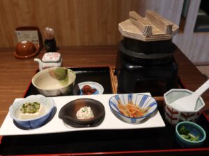 あさりのかまど飯 湯けむり天然秘湯 龍泉の湯にて