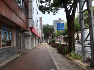 群馬県前橋市の繁華街 千代田町3丁目交差点 国道17号線