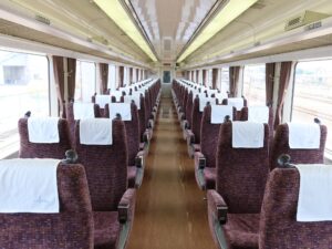 東武伊勢崎線 200系 特急りょうもう 車内 赤城駅で撮影