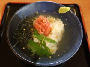 鯛だし茶漬け 明太子 浅草ROX まつり湯にて