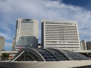 神戸ハーバーランド JR神戸駅のホームから撮影
